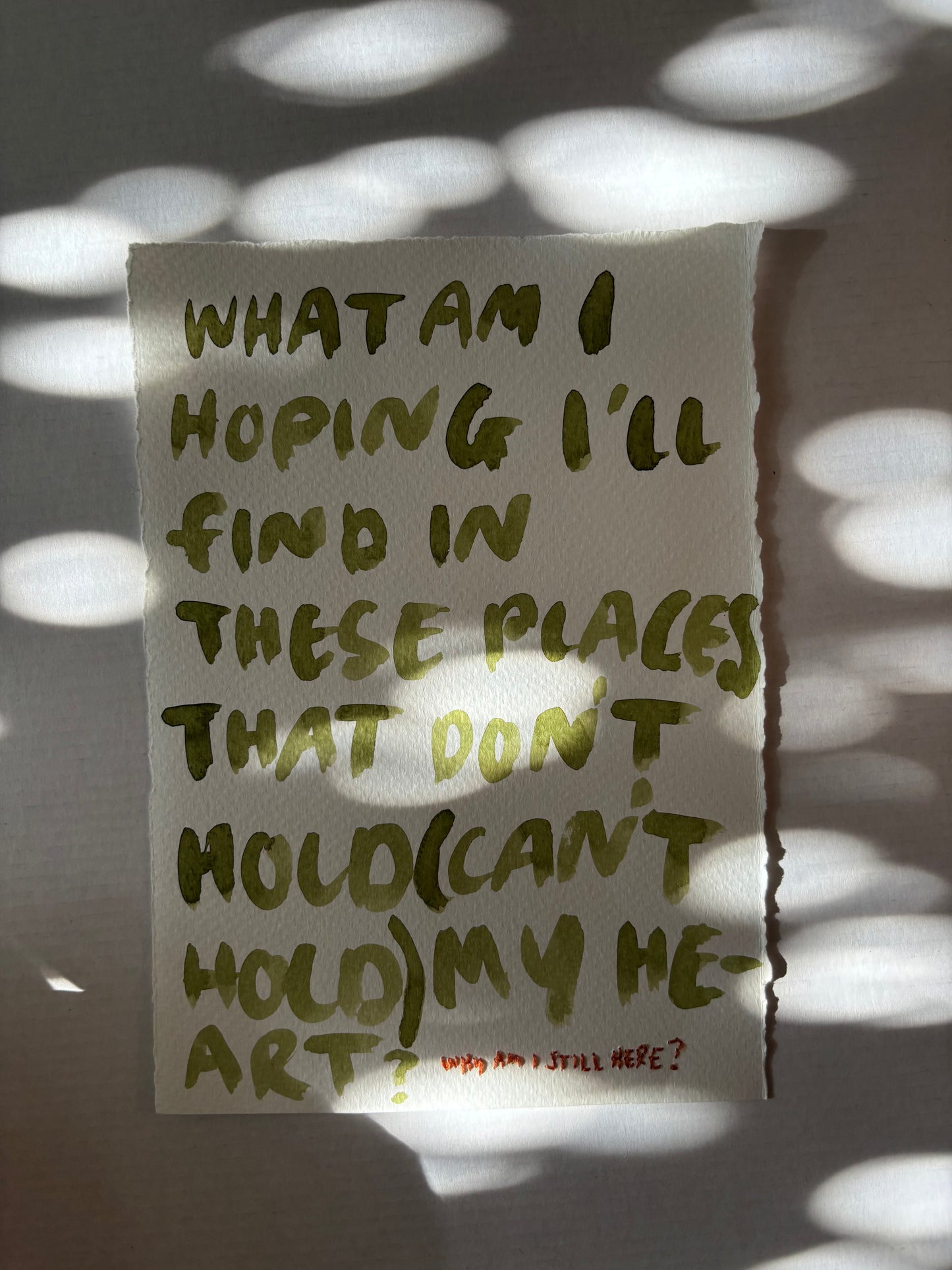 places that can't hold