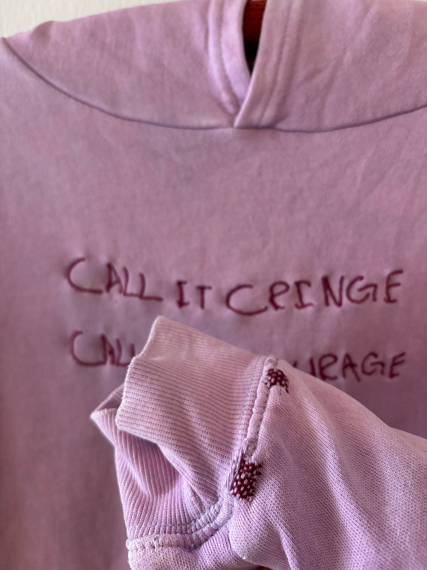 CALL IT CRINGE CALL IT COURAGE (purple hoodie)