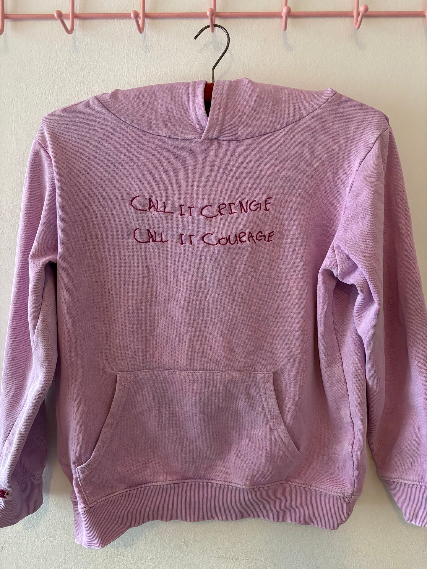 CALL IT CRINGE CALL IT COURAGE (purple hoodie)