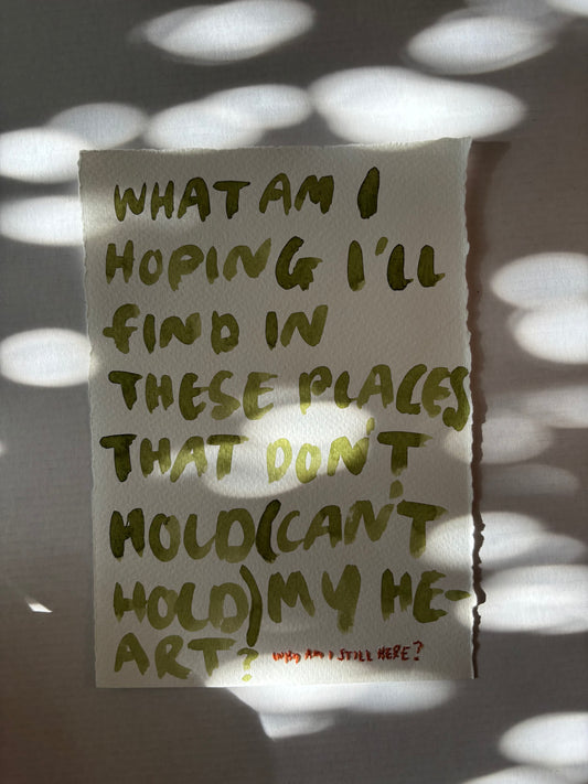 places that can't hold