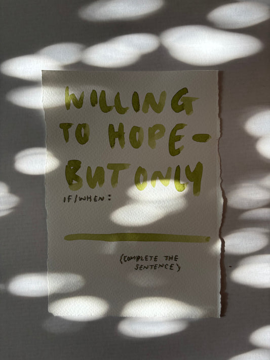willing to hope