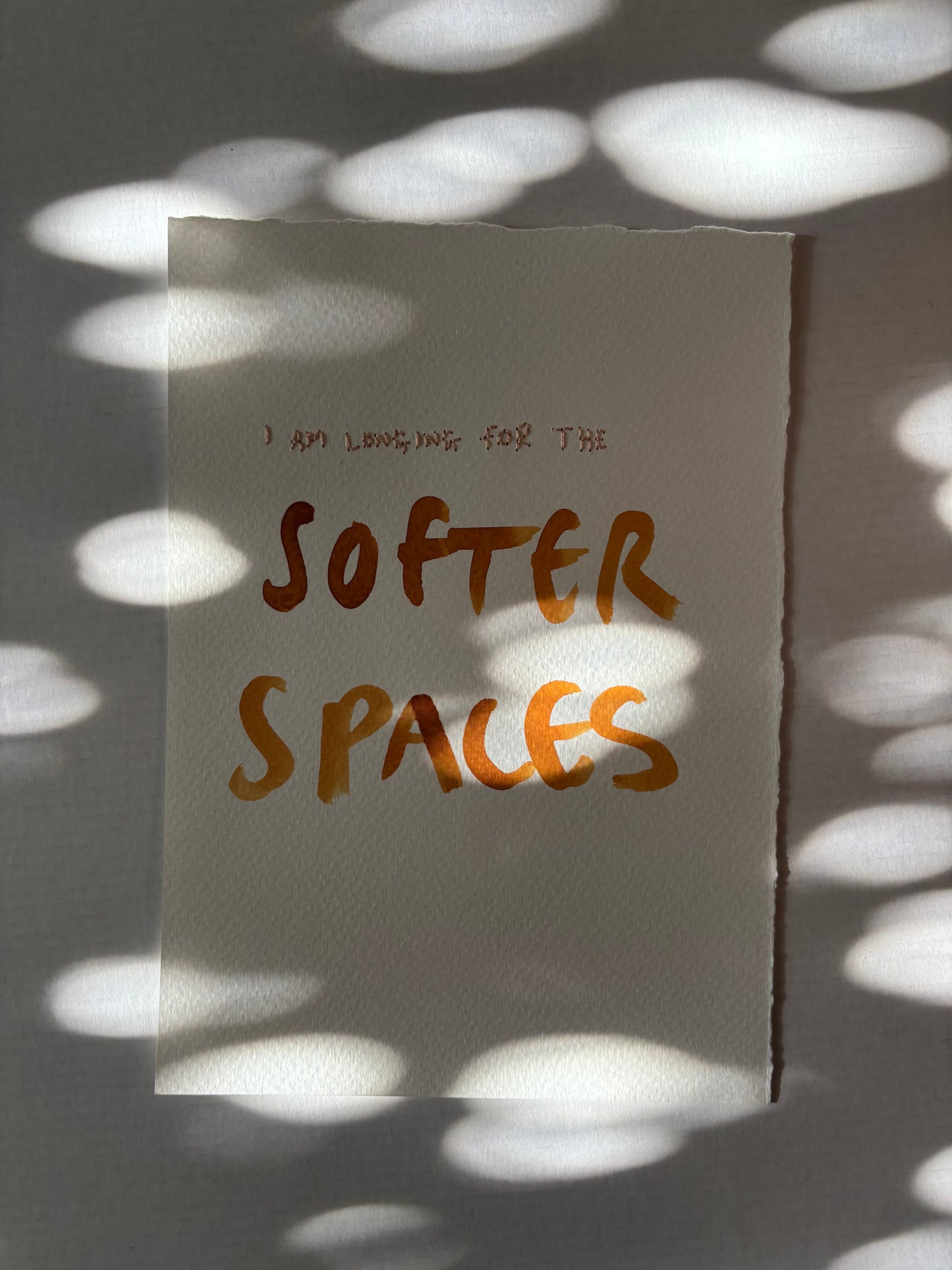 the softer spaces