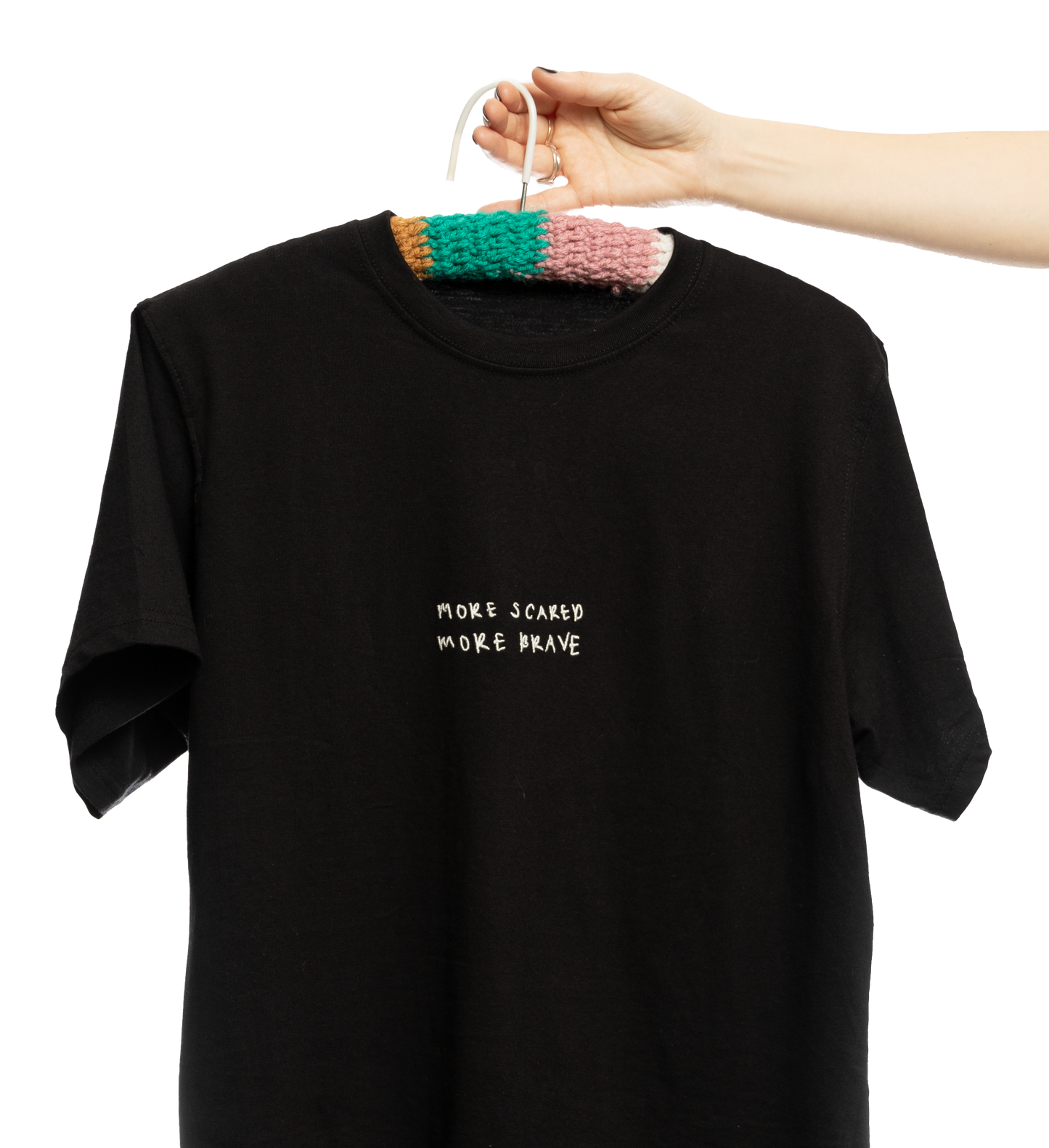 "more scared more brave" tee